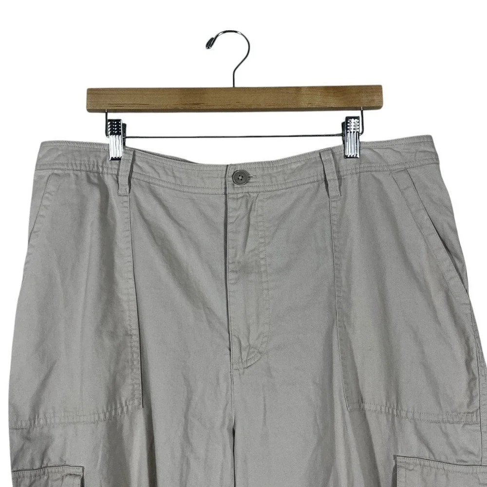 Abercrombie & Fitch Cargo Jogger Solid Pants Tan Gorpcore Utility Size XL